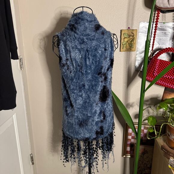 Alberto Makali Fuzzy Fringed Vest XS - Picture 5 of 7